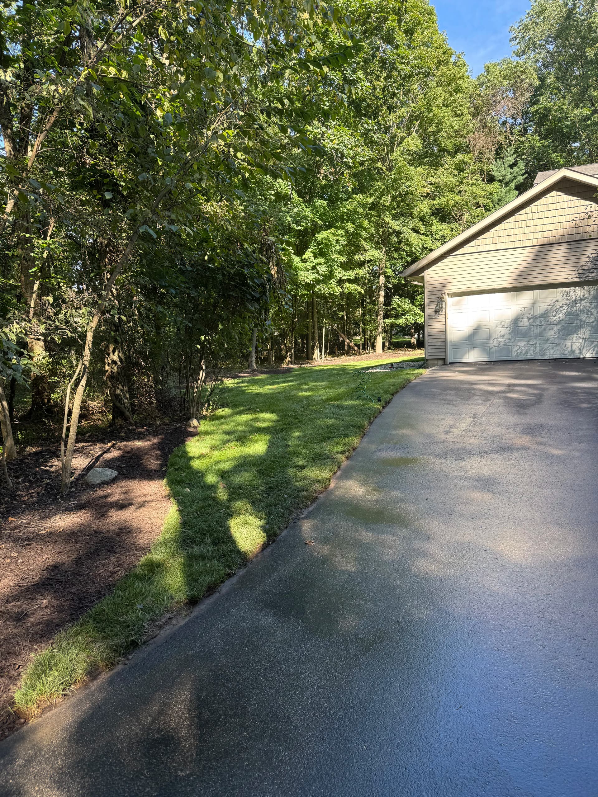 Gallery photos for Full Lawn Rehab With Sod Installation and Fresh Mulch Beds: Image #1